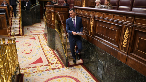 El presidente del Gobierno, Pedro Sánchez, tras intervenir durante una sesión plenaria, en el Congreso de los Diputados, a 7 de mayo de 2025, en Madrid El presidente del Gobierno, Pedro Sánchez, tras intervenir durante una sesión plenaria, en el Congreso de los Diputados, a 7 de mayo de 2025, en Madrid.